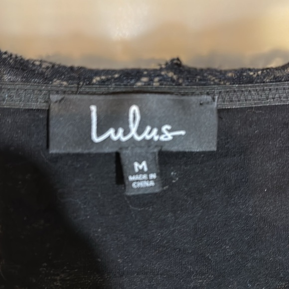 Lulus Black Lace Bandeau Bra Top Lined Medium - Picture 14 of 16